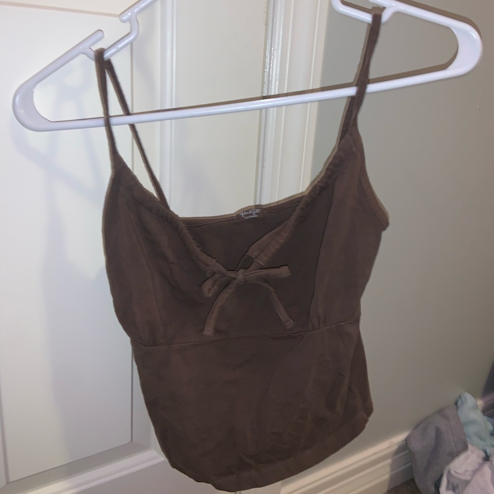 NWOT brown john galt tank top